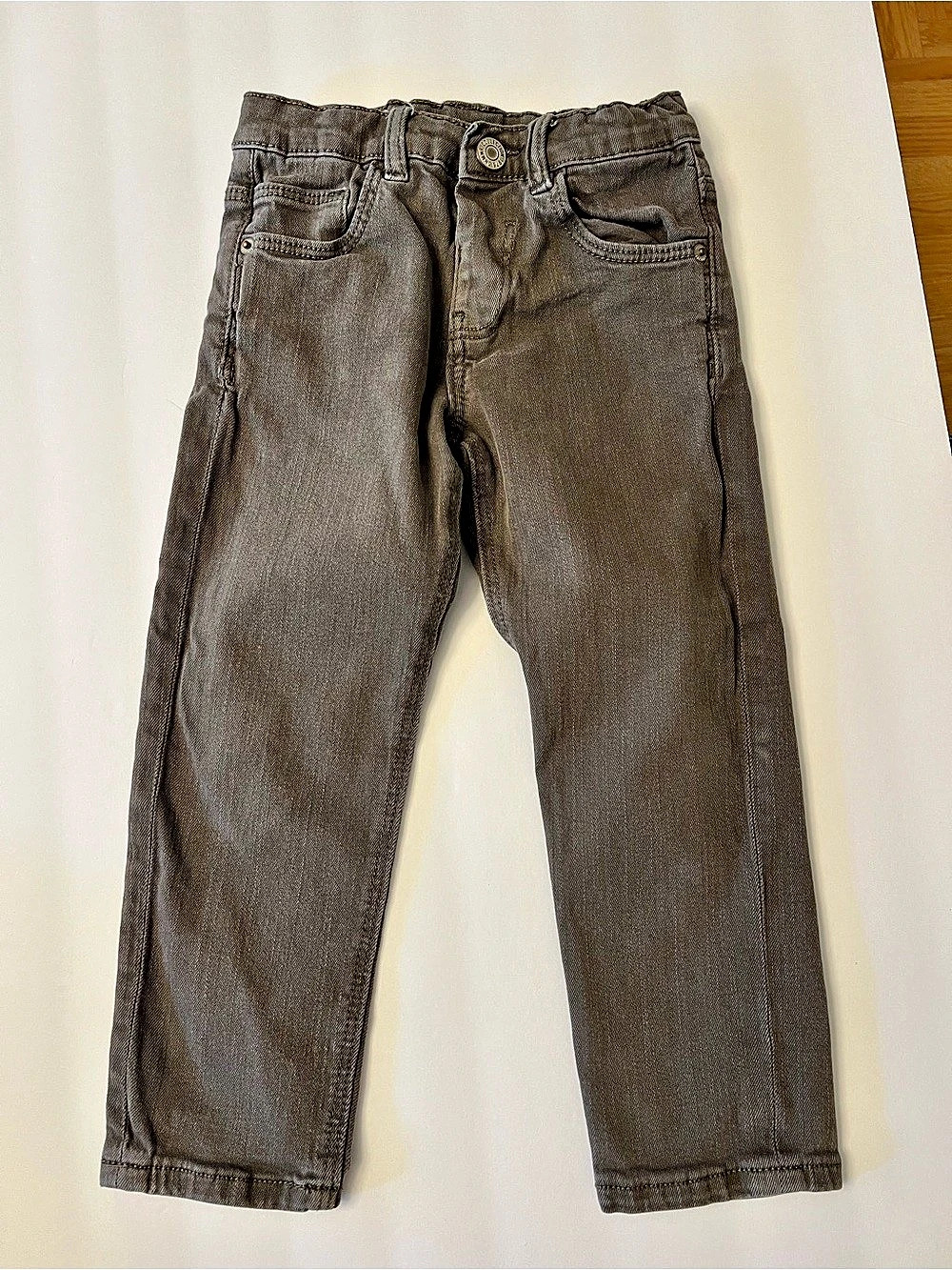 Zara The Regular Denim Kids Gray Jeans Size 4 Boys